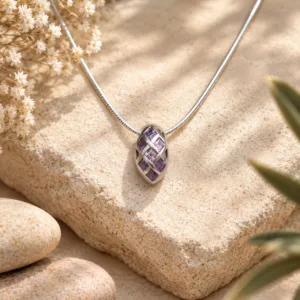 Pendentif améthyste argent 925