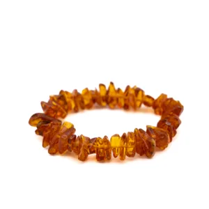 Bracelet Ambre Baroque Miel