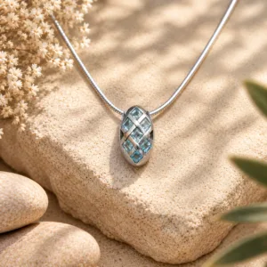 Pendentif Aigue Marine Argent 925